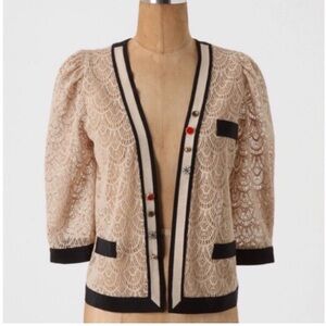 Anthropologie Corey Lynn Calter Lace Cardigan